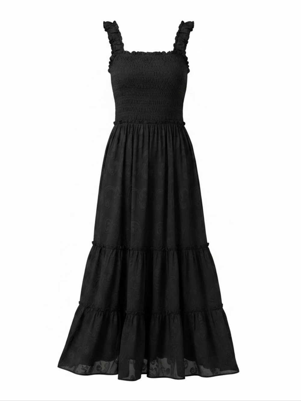 Lilly Pulitzer Navy Blue Maxi Dress with Ruffled Straps